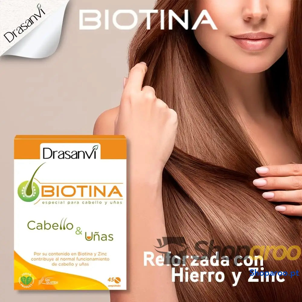 Drasanvi Biotina Vitaminas Capilares para Cabelo Feminino 90 dias