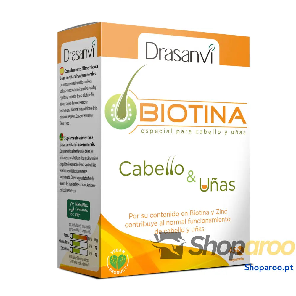 Drasanvi Biotina Vitaminas Capilares para Cabelo Feminino 90 dias