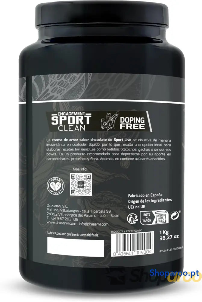 DRASANVI Creme de arroz | fitness | Energia rápida e sustentada Hidratos carbono fibra proteínas qualidade sem gorduras