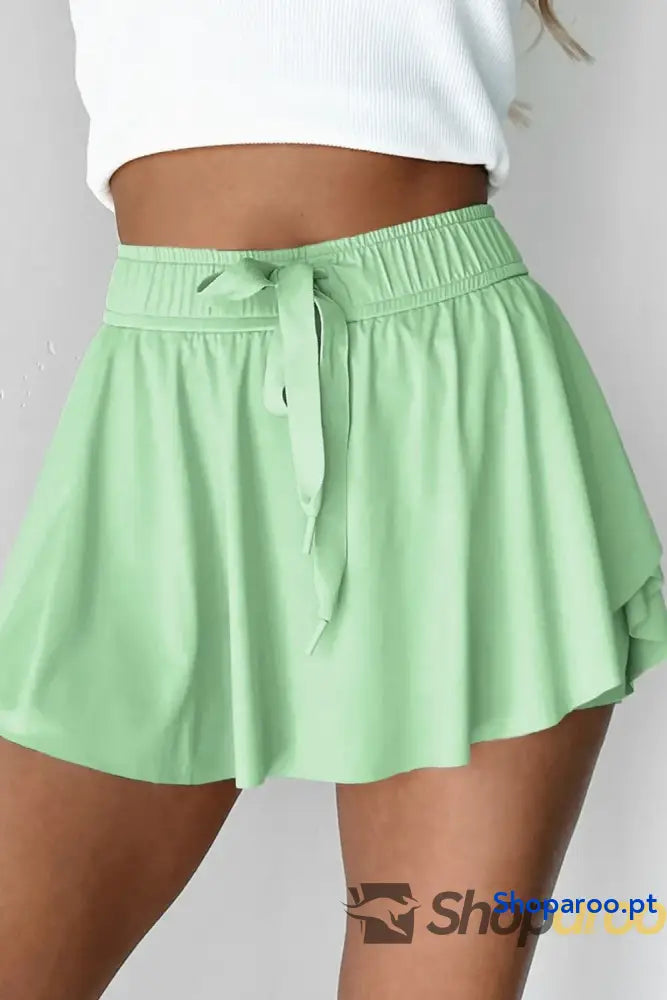 Drawstring Active Skorts