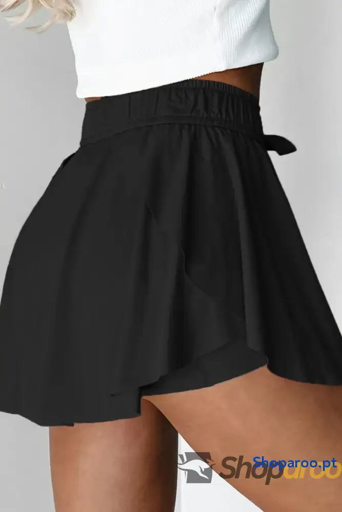 Drawstring Active Skorts