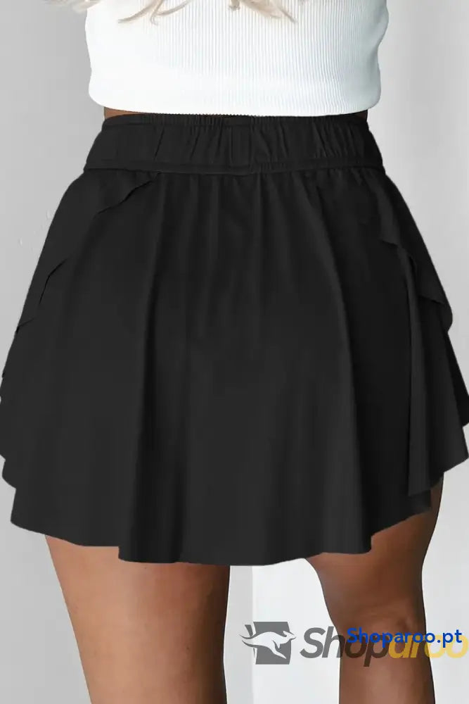 Drawstring Active Skorts