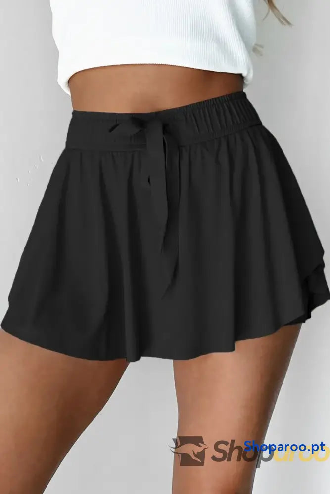 Drawstring Active Skorts