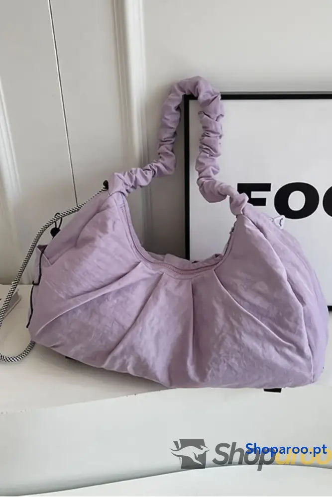 Drawstring Strap Ruched Crossbody Bag