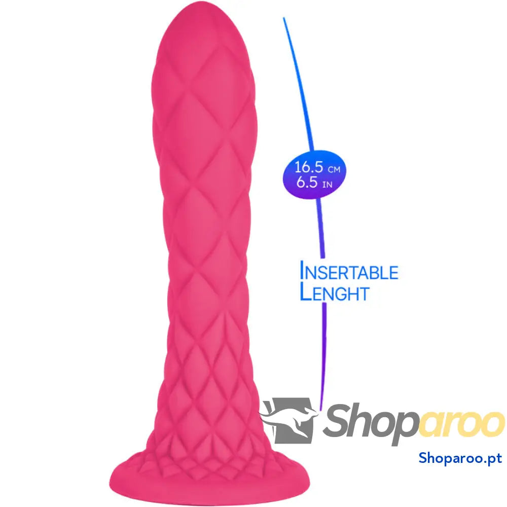 Dreamy Dildo Fantasy Silicone Líquido Termorreativo Fúcsia 18,5 cm