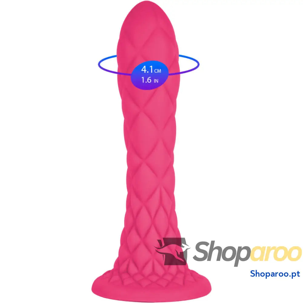 Dreamy Dildo Fantasy Silicone Líquido Termorreativo Fúcsia 18,5 cm