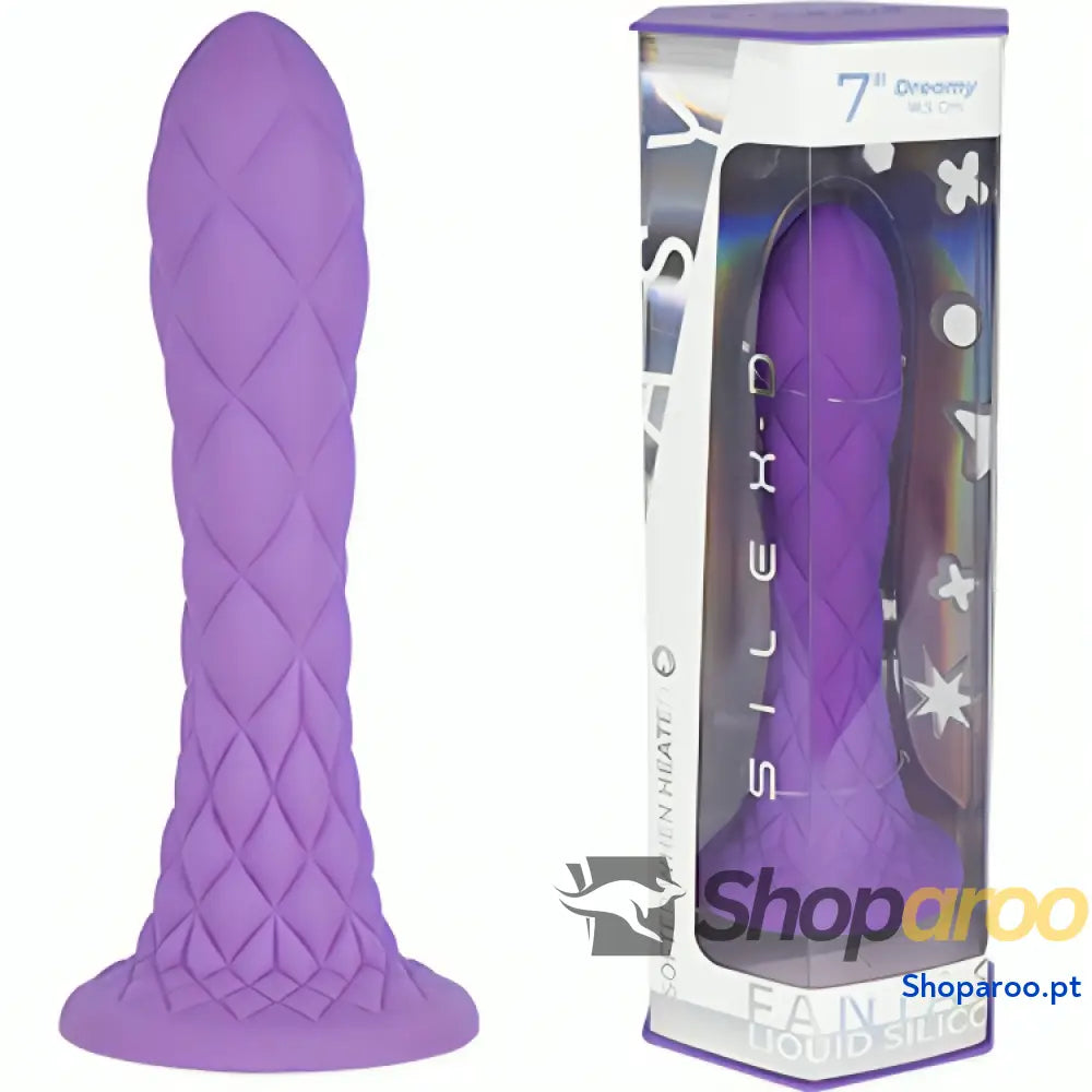 Dreamy Dildo Fantasy Silicone Líquido Termorreativo Fúcsia 18,5 cm