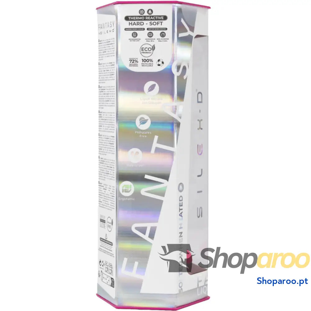 Dreamy Dildo Fantasy Silicone Líquido Termorreativo Fúcsia 18,5 cm