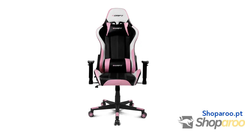 DRIFT GAMING DR175 Cadeira Gaming profissional couro sintético apoio de braços ajustáveis 2D pistão classe 4 giratória