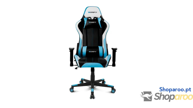 DRIFT GAMING DR175 Cadeira Gaming profissional couro sintético apoio de braços ajustáveis 2D pistão classe 4 giratória