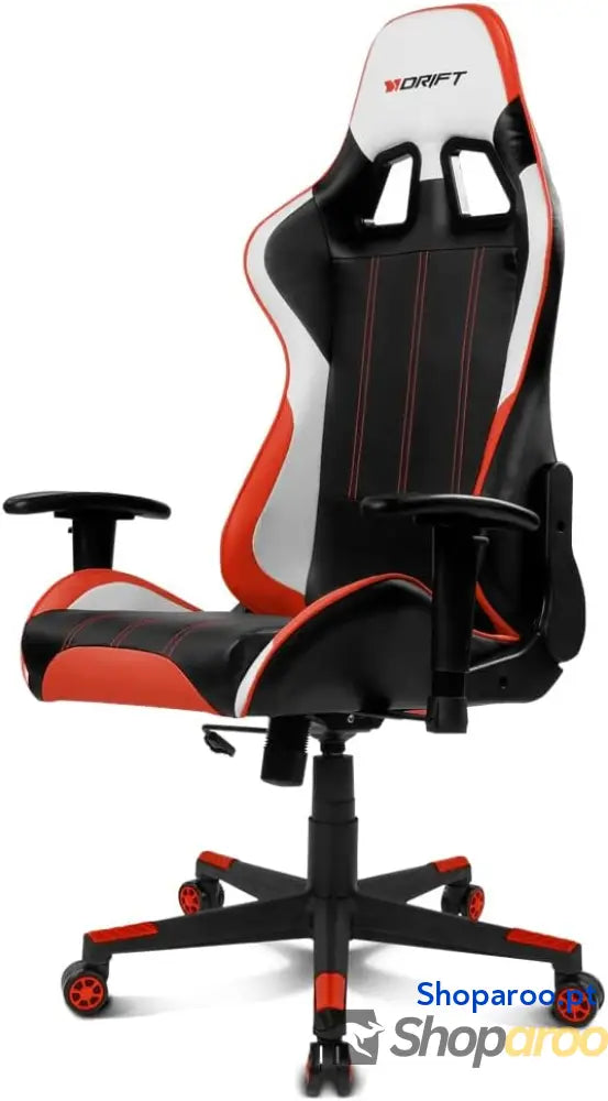 DRIFT GAMING DR175 Cadeira Gaming profissional couro sintético apoio de braços ajustáveis 2D pistão classe 4 giratória