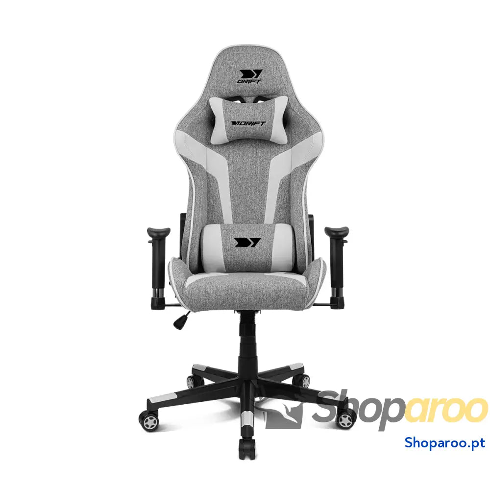 DRIFT GAMING DR90 Cadeira de jogos ergonómica com encosto cabeça e lombar reclinável 135° braços 2D ajustáveis tecido