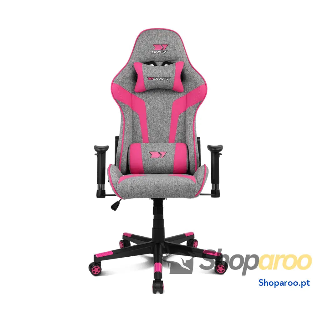 DRIFT GAMING DR90 Cadeira de jogos ergonómica com encosto cabeça e lombar reclinável 135° braços 2D ajustáveis tecido