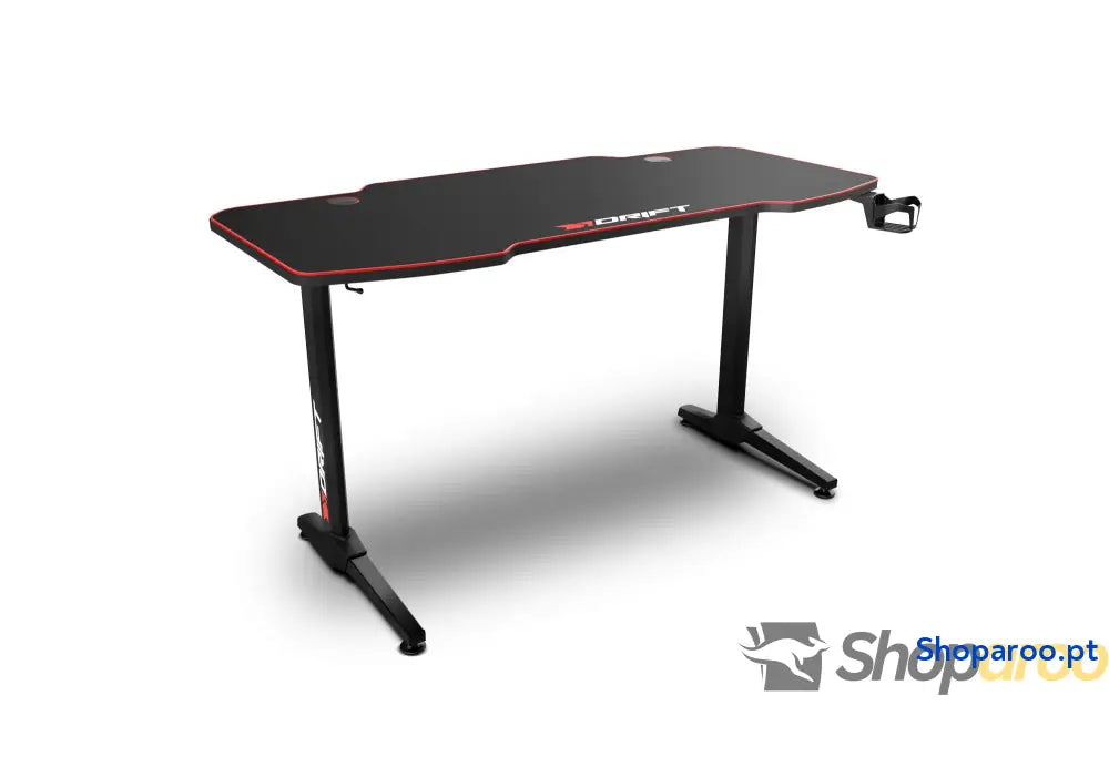Drift Gaming DRDZ75 Mesa de jogos com placa acabamento em fibra carbono coberto por um tapete Full Size suporte