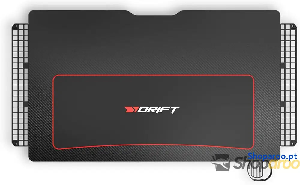 Drift Gaming DRDZ75 Mesa de jogos com placa acabamento em fibra carbono coberto por um tapete Full Size suporte