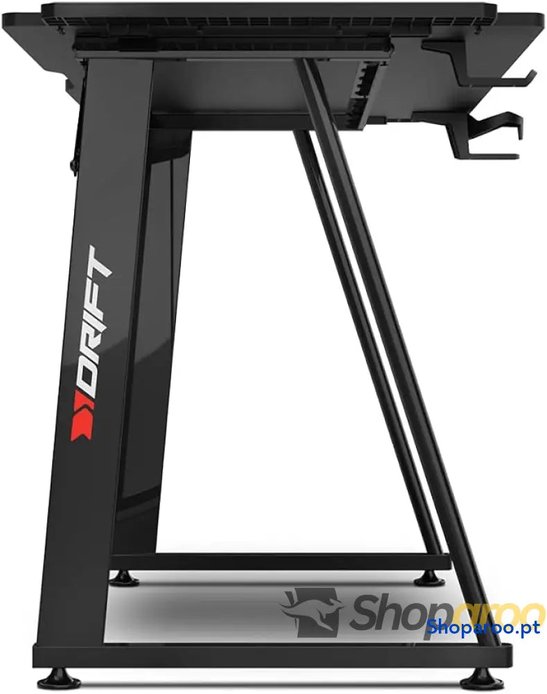 Drift Gaming DRDZ75 Mesa de jogos com placa acabamento em fibra carbono coberto por um tapete Full Size suporte