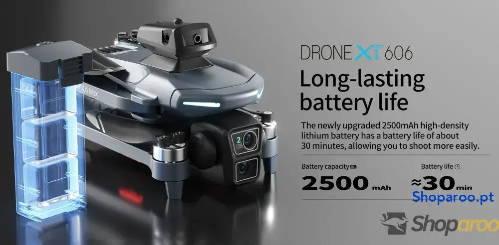 Drone 4K Profissional Xiaomi XT606 MAX GPS com Câmara HD e Evitação 360°