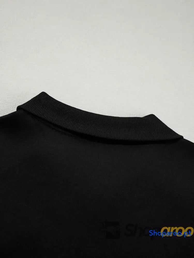 Conjunto de 2 peças casaco com fecho e calças cordão