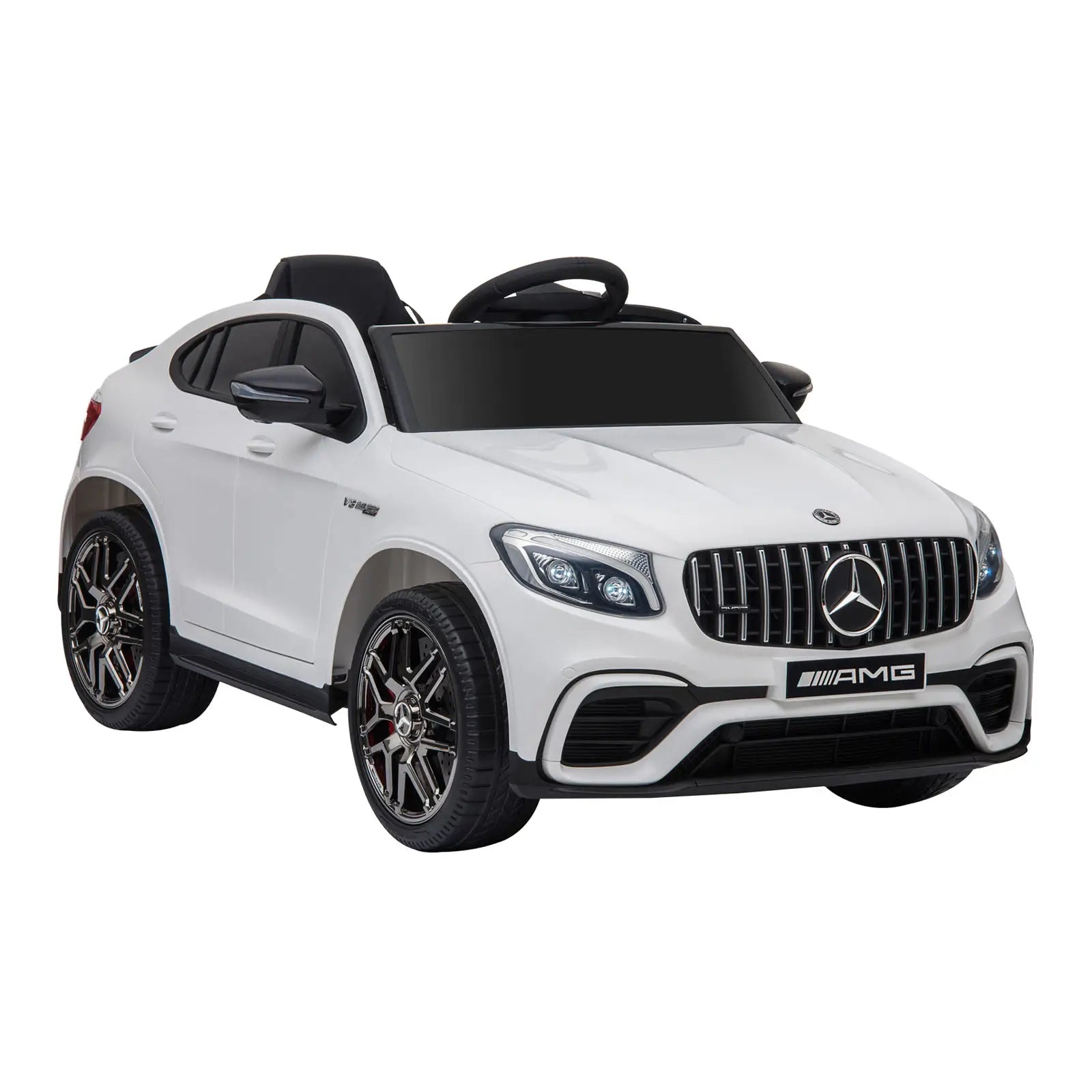 Carro Elétrico Mercedes AMG 12V para Crianças com Controlo Remoto Branco