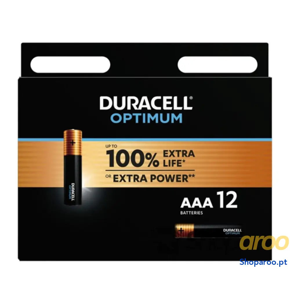 DURACELL BATERIA ALCALINA OPTIMUM 200 AAA LR03 12 UNIDADE
