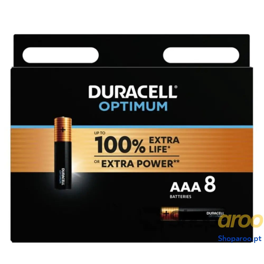 DURACELL BATERIA ALCALINA OPTIMUM AAA LR03 8 UNIDADE