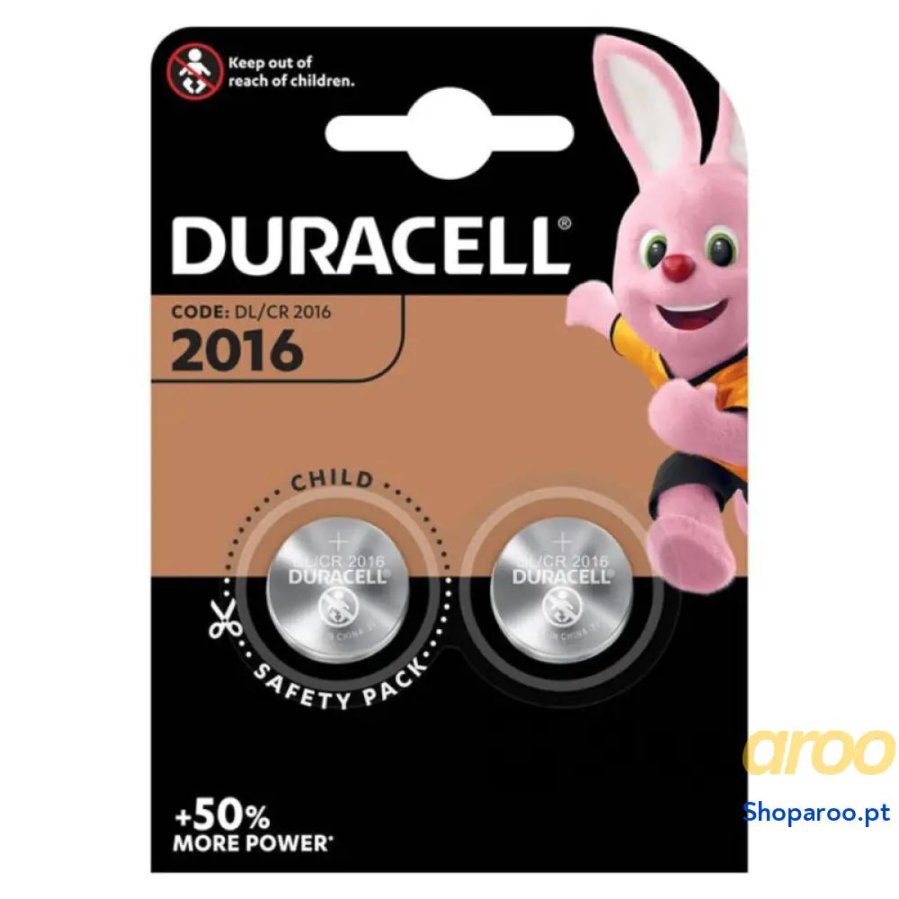 DURACELL BATERIA BOTO LITIO CR2016 3V 2 UNIDADE