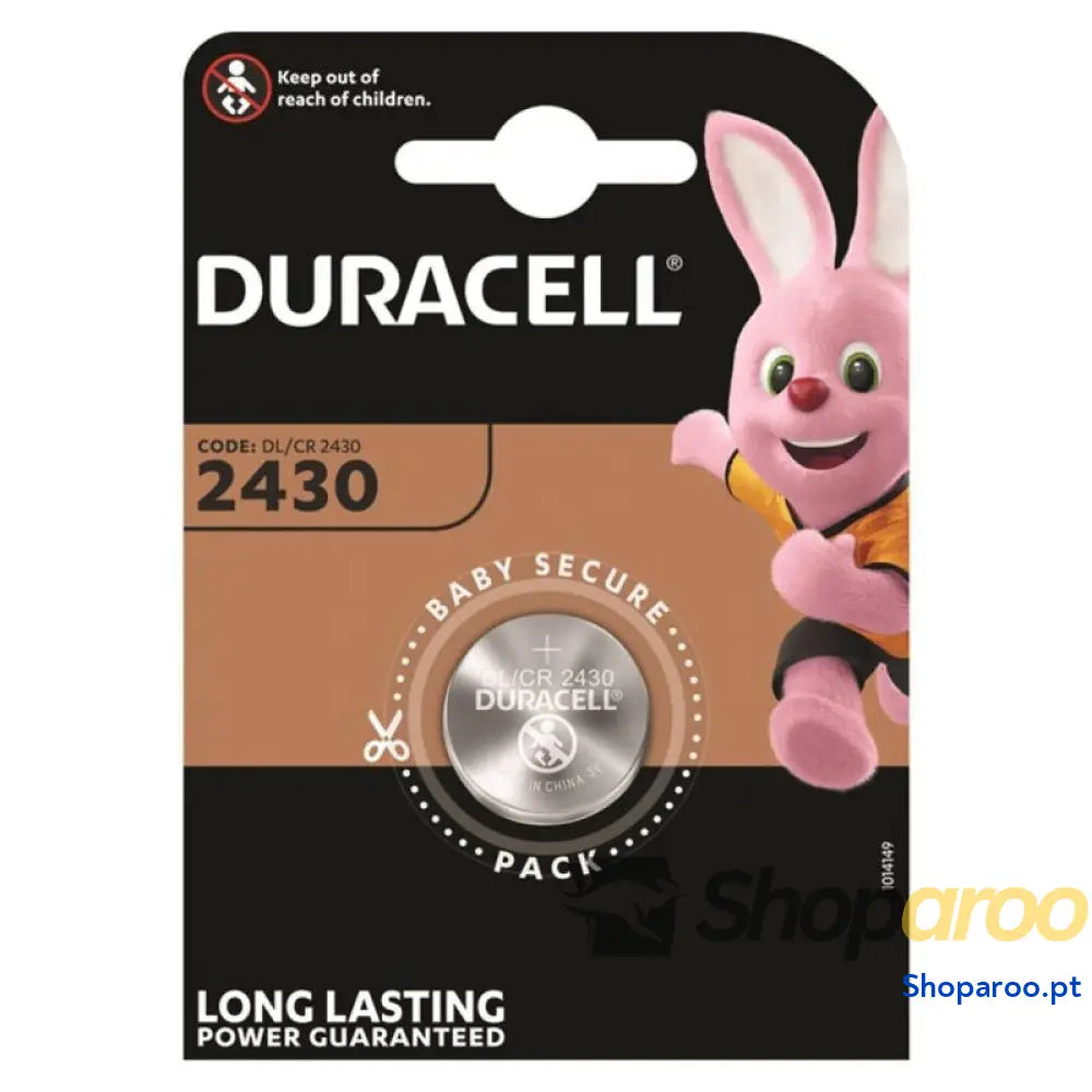 DURACELL BATERIA BOTO LITIO CR2430 3V 1 UNIDADE