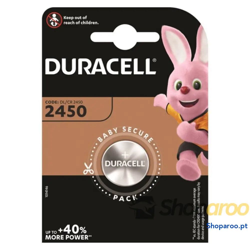 DURACELL BATERIA BOTO LITIO CR2450 3V 1 UNIDADE