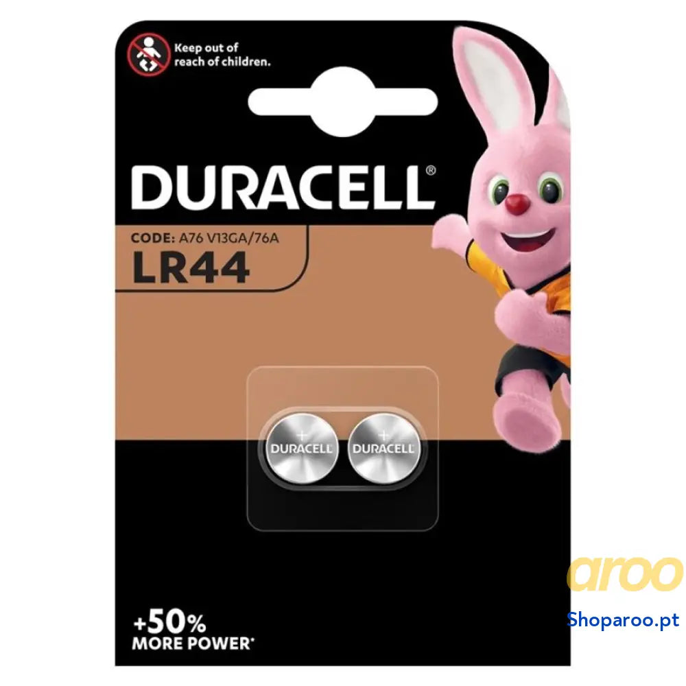 DURACELL BATERIA LR44 1,5V 2 UNIDADES