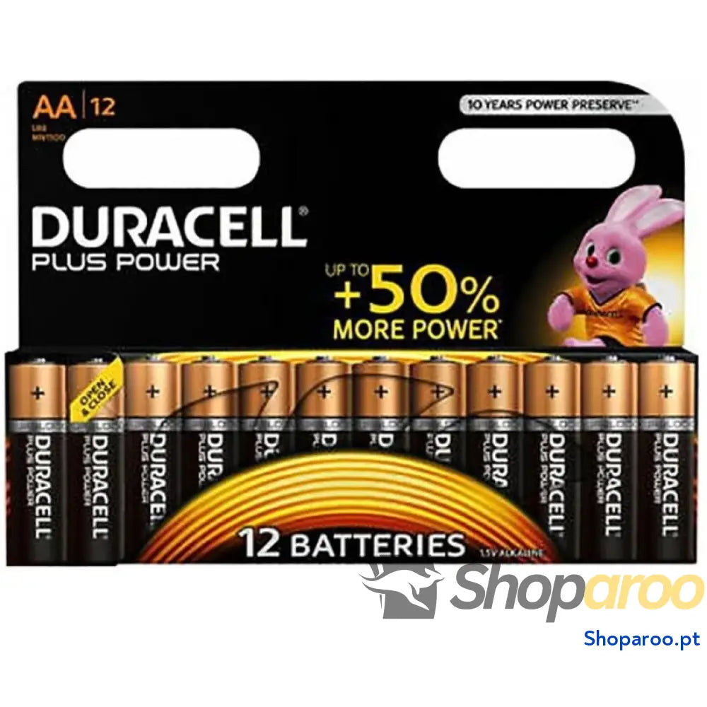 DURACELL BATERIA PLUS POWER AA LR6 12UNIDADES