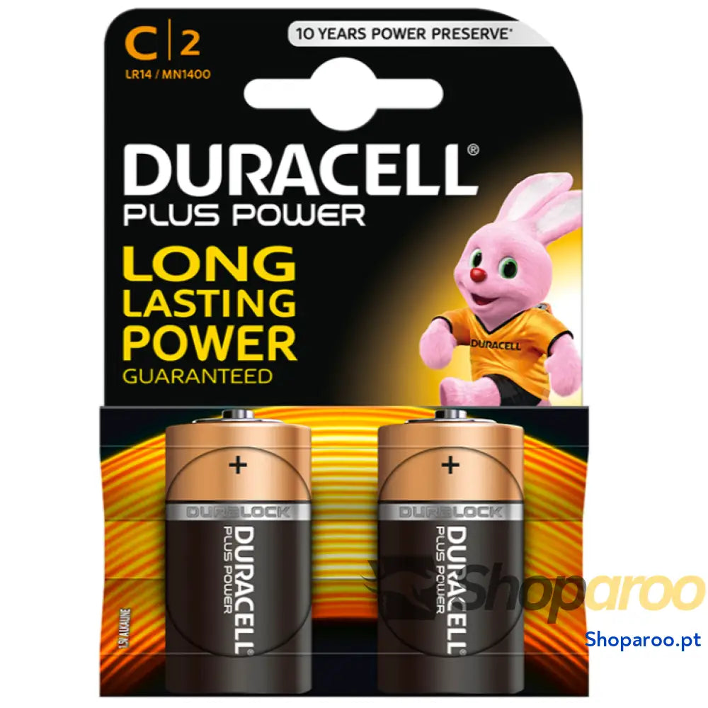 DURACELL BATERIA PLUS POWER C LR14 2 UNIDADES