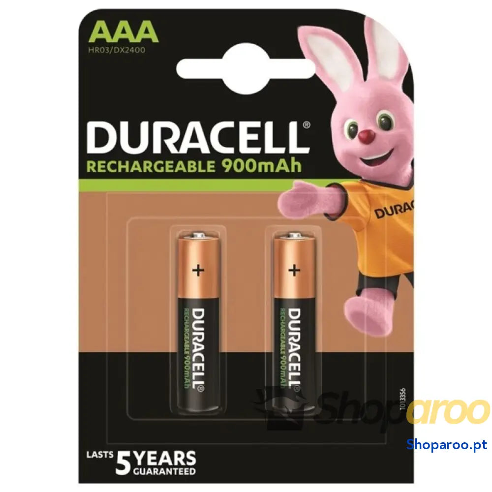 DURACELL BATERIA RECARREGVEL HR03 AAA 900mAh 2 UNIDADE