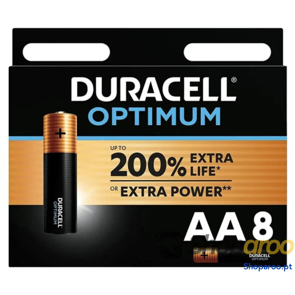 DURACELL OPTIMUM 200 BATERIA ALCALINA AA LR6 8 UNIDADE