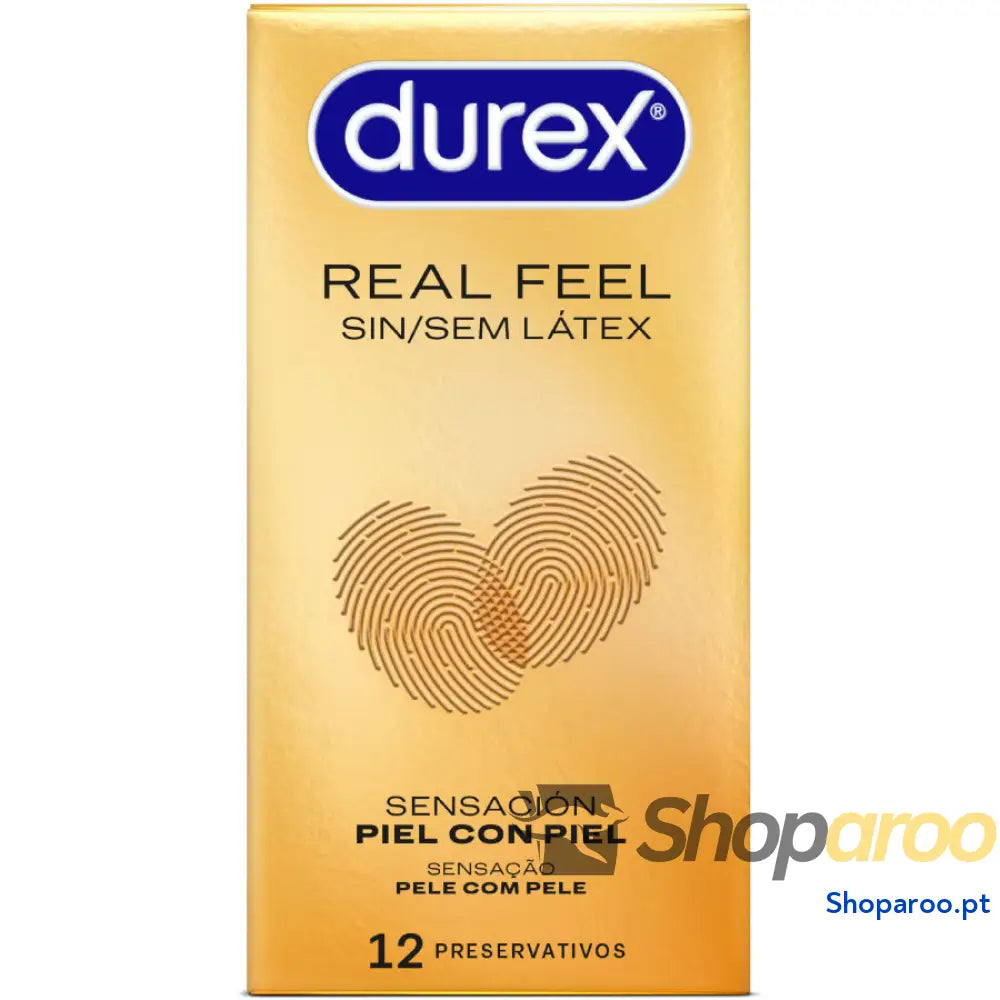 DUREX CAMISINHAS REAL FEEL SEM LÁTEX 12 UNIDADES