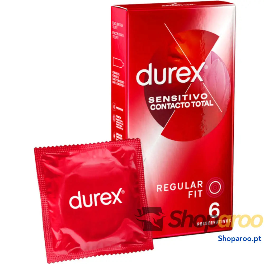 DUREX CONTATO SENSÍVEL TOTAL 6 UNIDADES