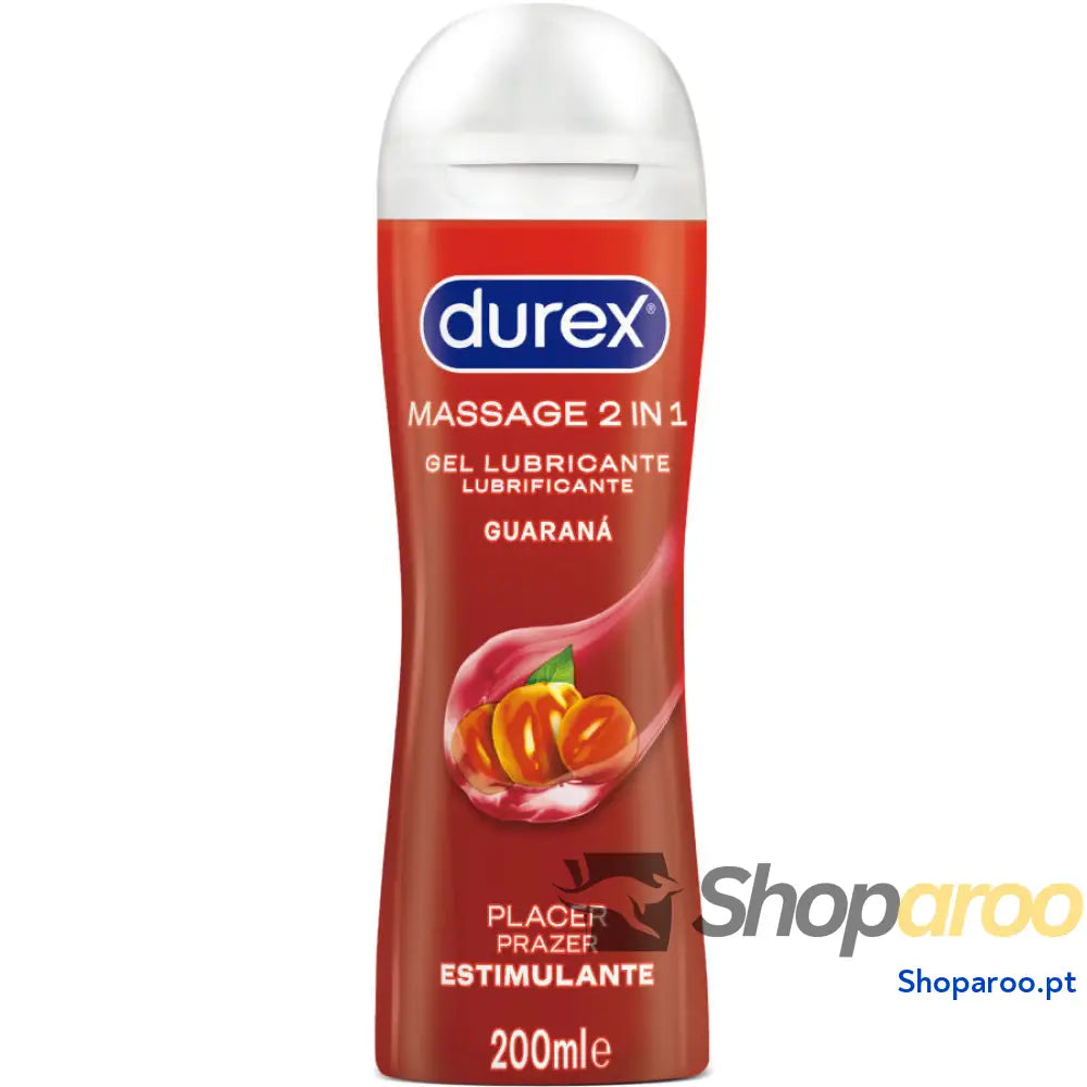 DUREX GEL LUBRIFICANTE DE MASSAGEM ESTIMULANTE GUARANÁ 200 ML