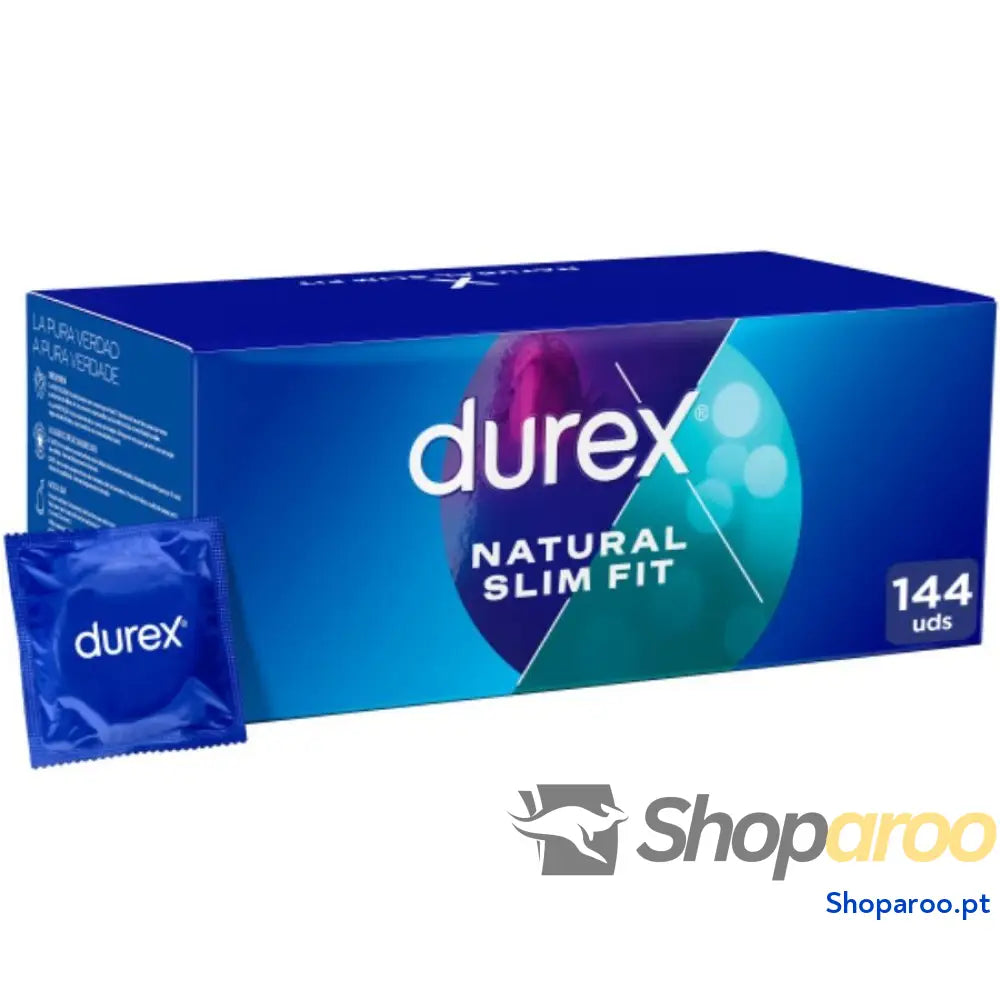 DUREX NATURAL SLIM FIT BÁSICO 144 UNIDADES