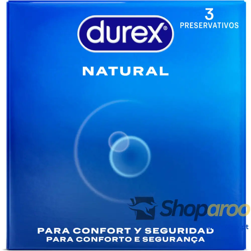 DUREX - PRESERVATIVOS NATURAIS 3 UNIDADES