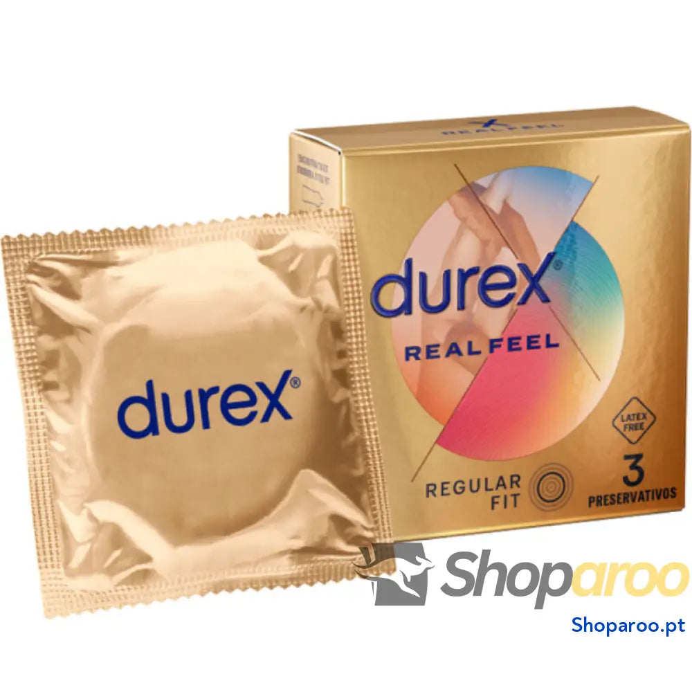 DUREX - PRESERVATIVOS REAL FEEL 3 UNIDADES