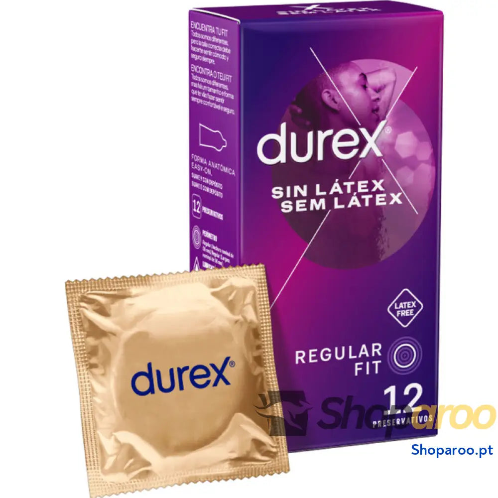 DUREX PRESERVATIVOS SEM LÁTEX 12 UNIDADES