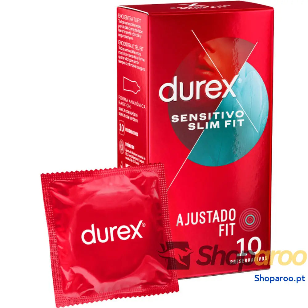 DUREX SENSITIVO SLIM FIT 10 UNIDADES