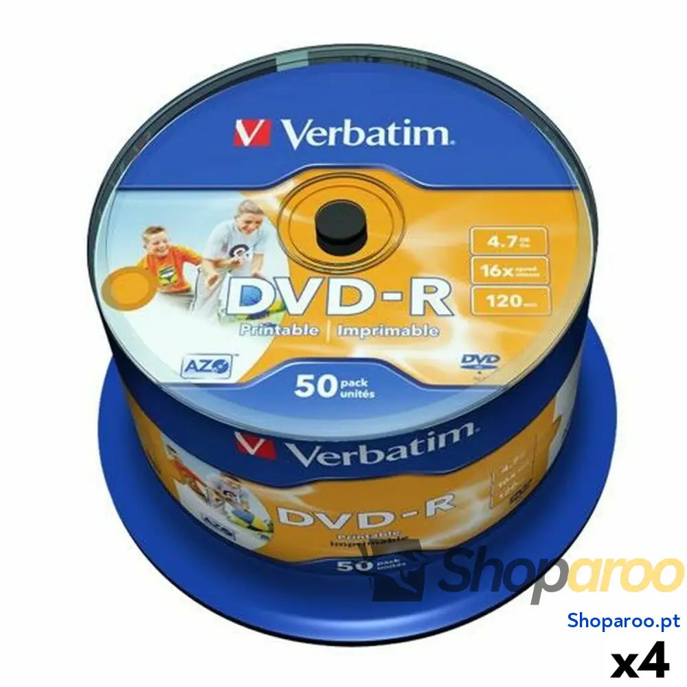 DVD-R Verbatim 4,7 GB 16x (4 Unidades)