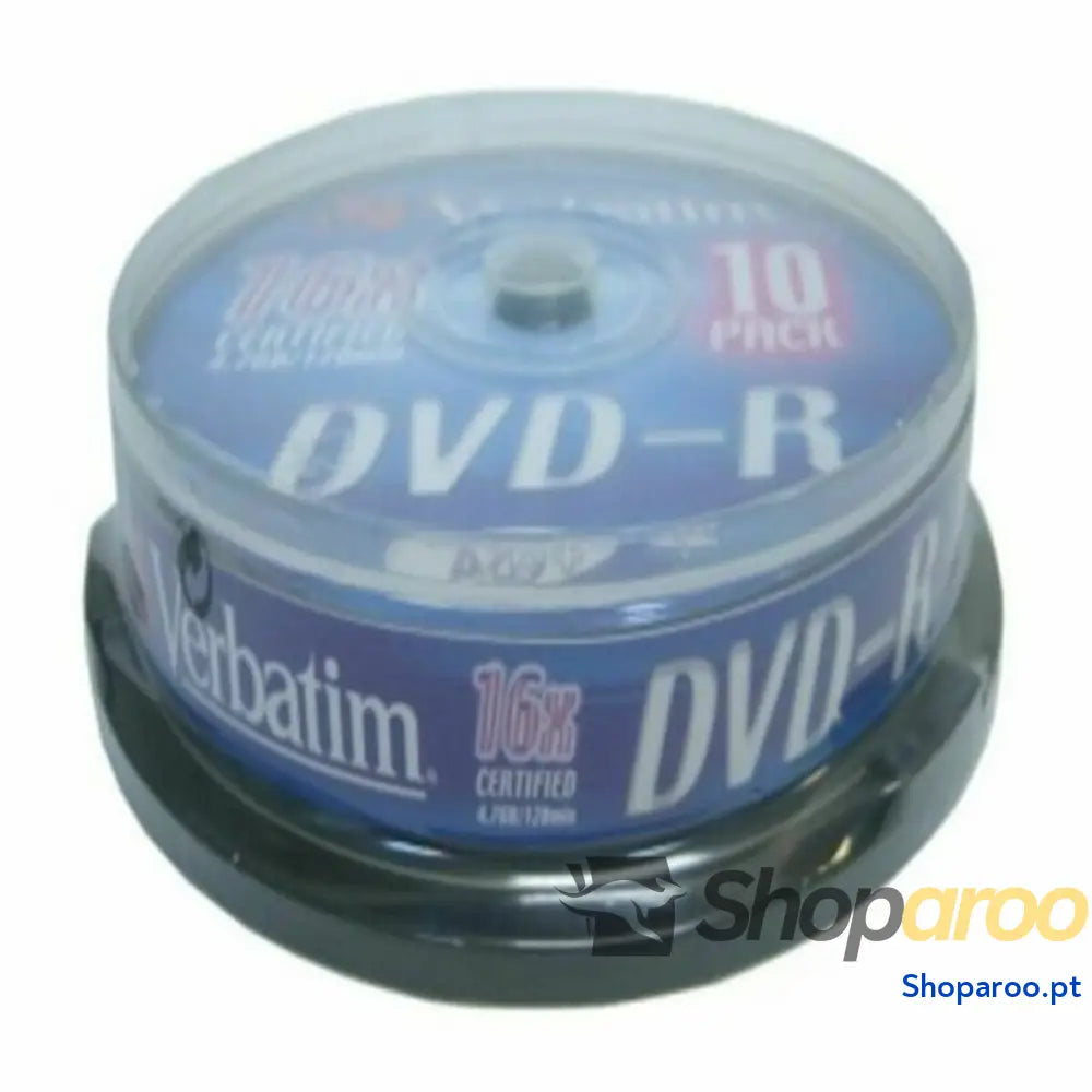 DVD-R Verbatim DVD-R Matt Silver 16x 10 pcs (10 Unidades)