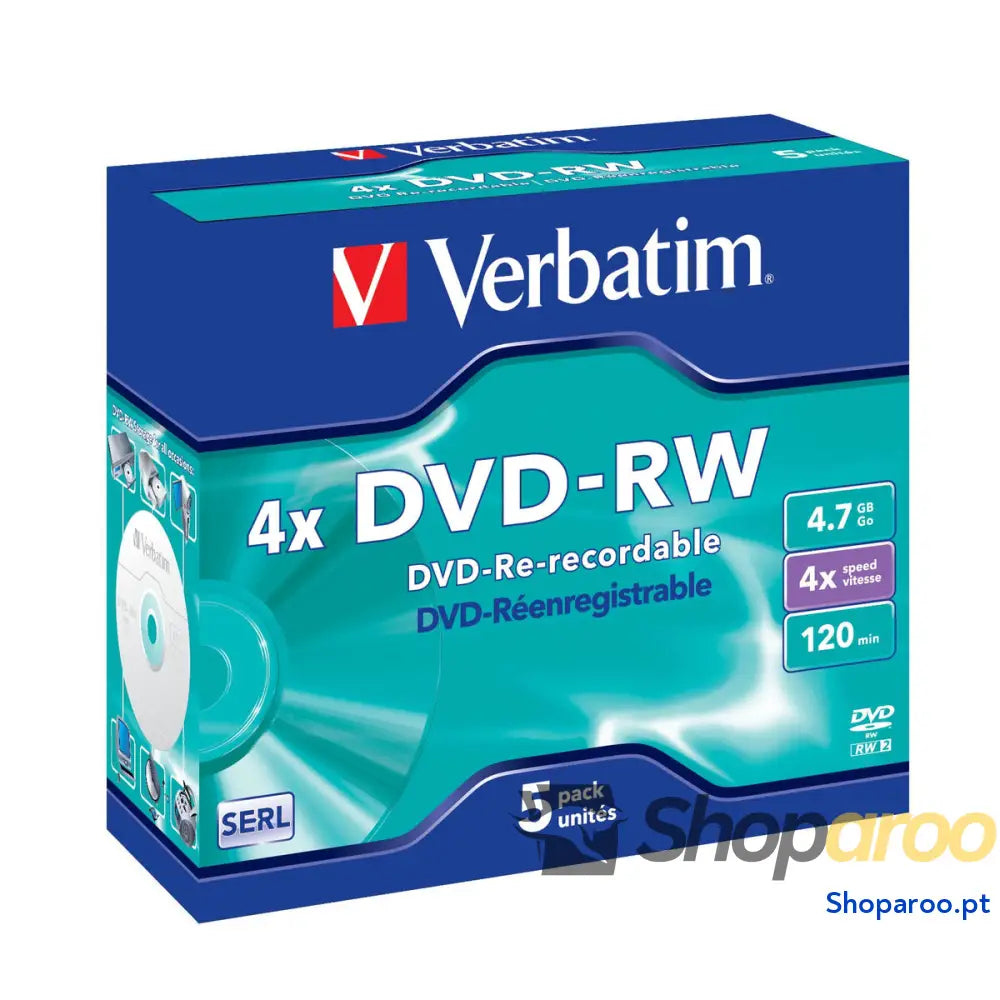 DVD-RW Verbatim VB-DMW44JC 5 Unidades