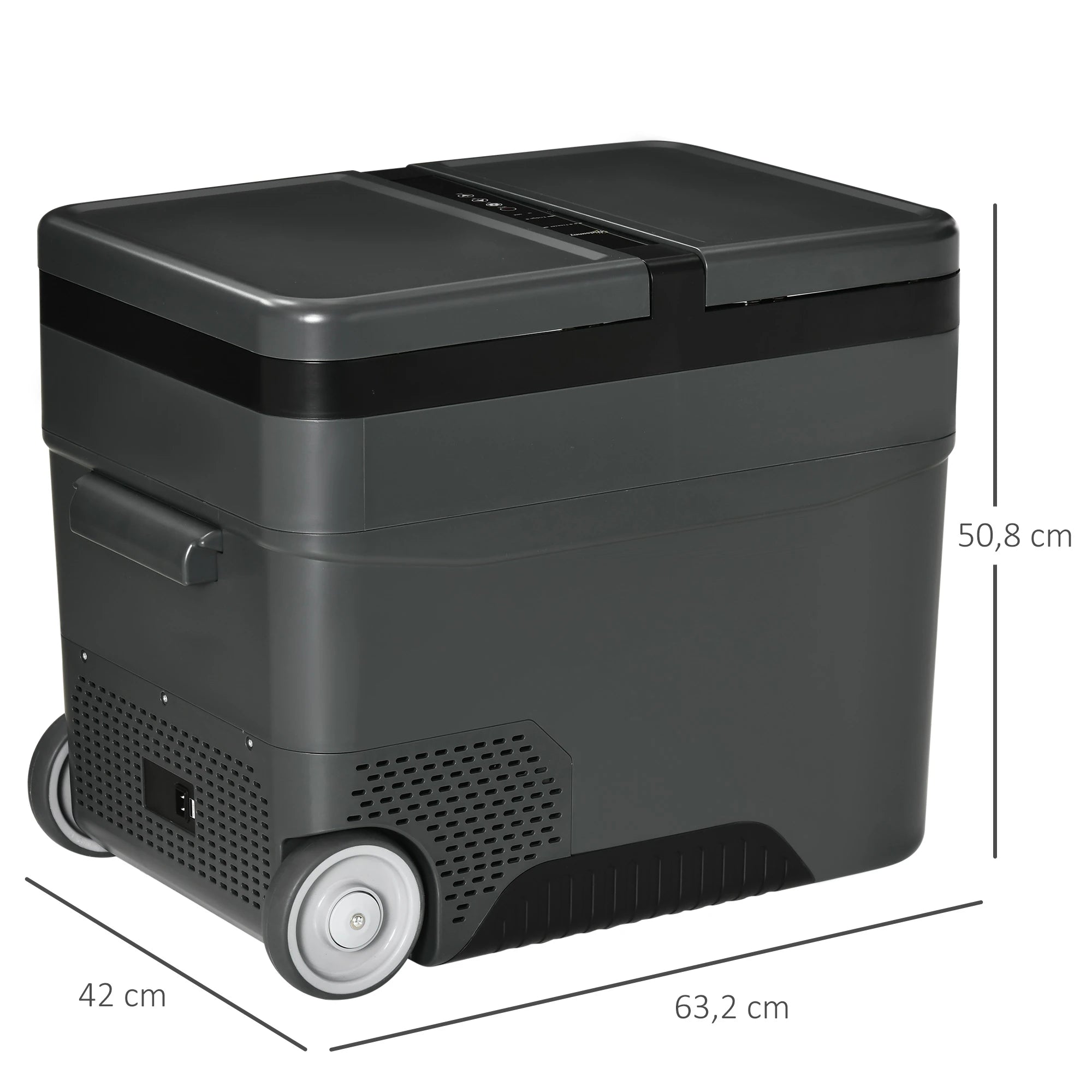 Elektrolyczna lodówka kompresorowa portatywna 45L z podwójnym kontrolerem temperatury