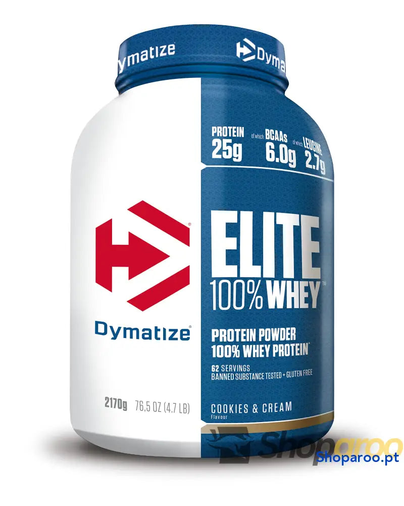 Dymatize Elite 100 % Whey Gourmet baunilha 932 g Pulverizador de almofada adequada e baixo açúcar proteção soro BCAA