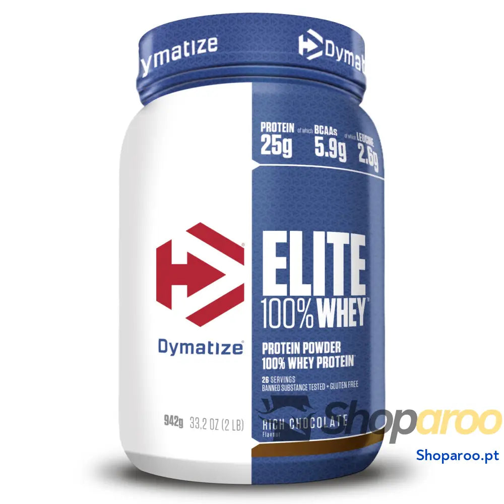 Dymatize Elite 100 % Whey Gourmet baunilha 932 g Pulverizador de almofada adequada e baixo açúcar proteção soro BCAA