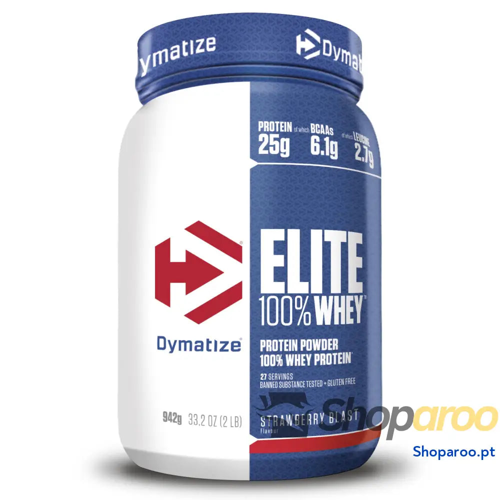 Dymatize Elite 100 % Whey Gourmet baunilha 932 g Pulverizador de almofada adequada e baixo açúcar proteção soro BCAA