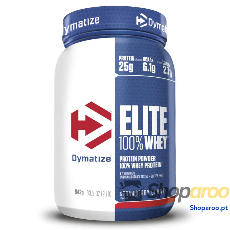 Dymatize Elite 100 % Whey Gourmet baunilha 932 g Pulverizador de almofada adequada e baixo açúcar proteção soro BCAA