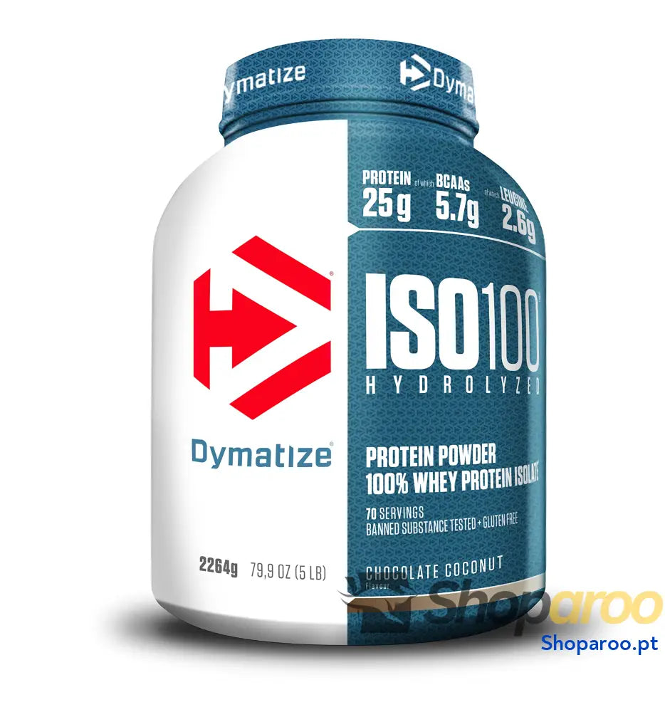 Dymatize ISO 100 Hydrolyzed Gourmet Vanilla 2264 g Hidrolizado de proteção soro Whey isolado em pó
